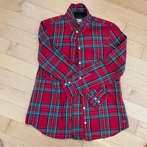Christmas Plaid Button down shirt
